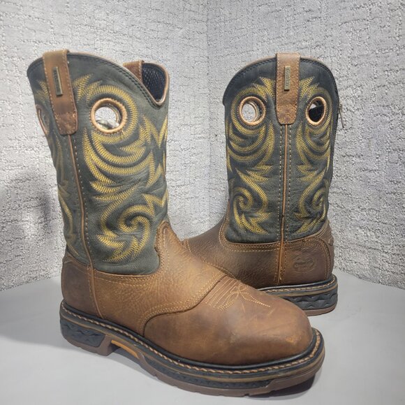 Georgia Boots Men's Size 8M US Back Zipper Steel Toe Waterproof Boots GB00267 - Picture 7 of 10